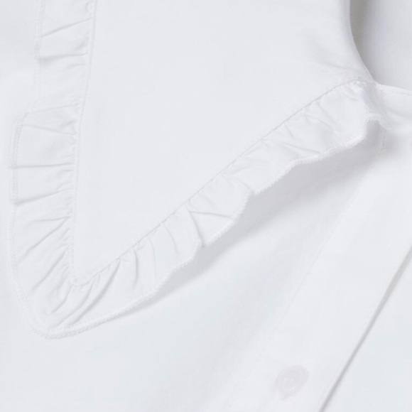 NWT XS HM LARGE OVERSIZED PETER PAN COLLAR BLOUSE - Picture 3 of 3